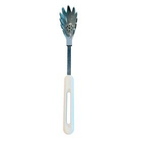 Vintage Bonny Pasta Fork Gray Nylon Serrated Spaghetti Server White Handle USA‎